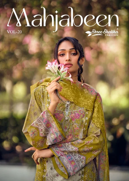 Mahjabeen Vol 20 By Shree Shalika Lawn Cotton Dress Material
